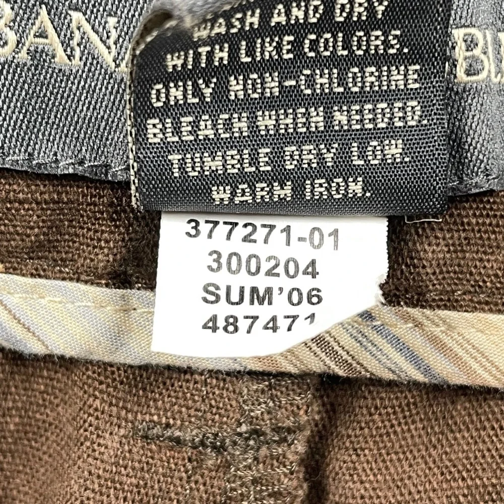 Vintage Banana Republic Pants Mens 31x30 Relaxed Straight Brown Linen Blend